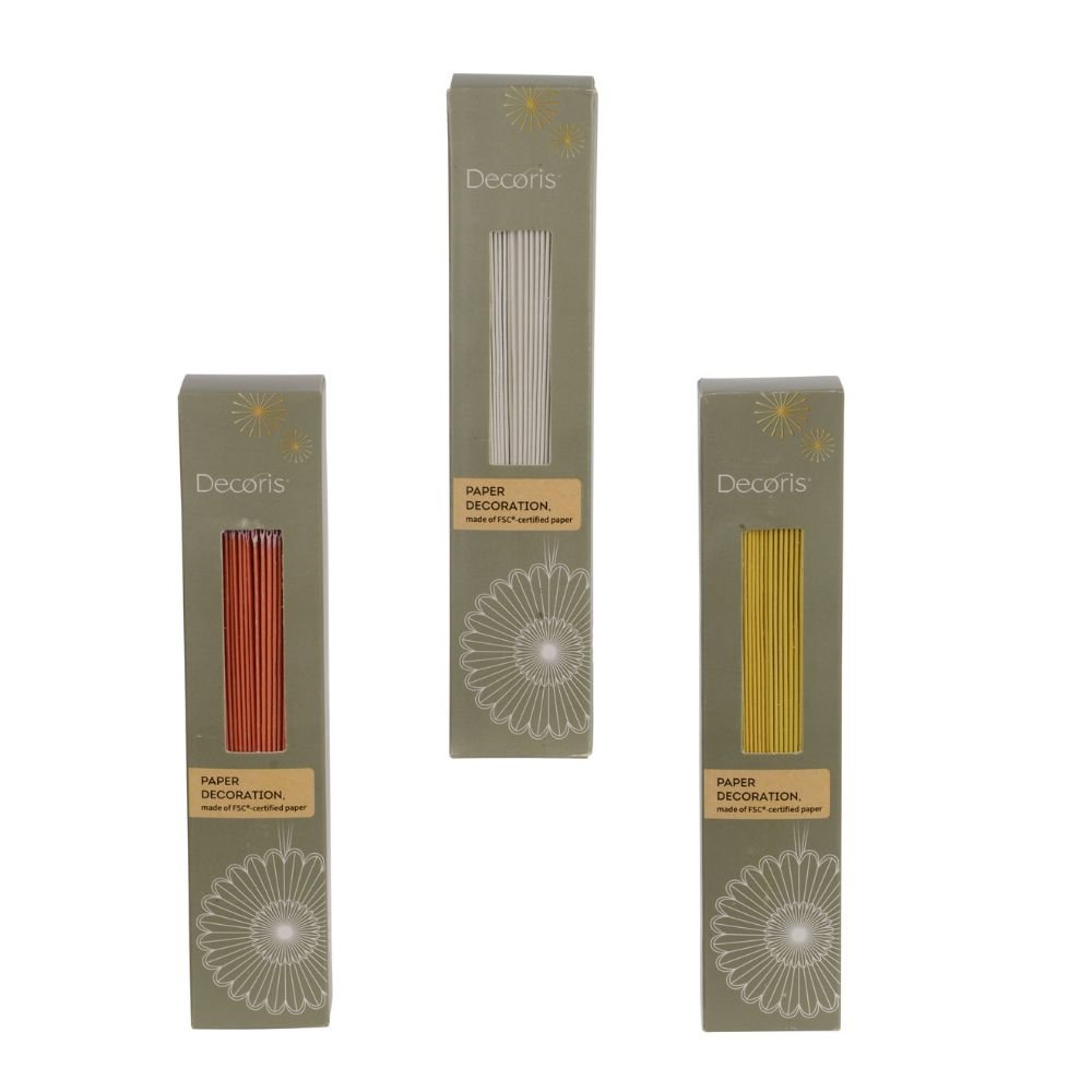 Decoris 25cm Rope Hanging Paper Flower Decorations (Choice of 3) - Old Railway Line Garden Centre