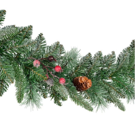 Decoris 270cm Frosted Windham Garland