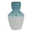 Decoris 30cm Glazed Terracotta Vase - Blue - Old Railway Line Garden Centre