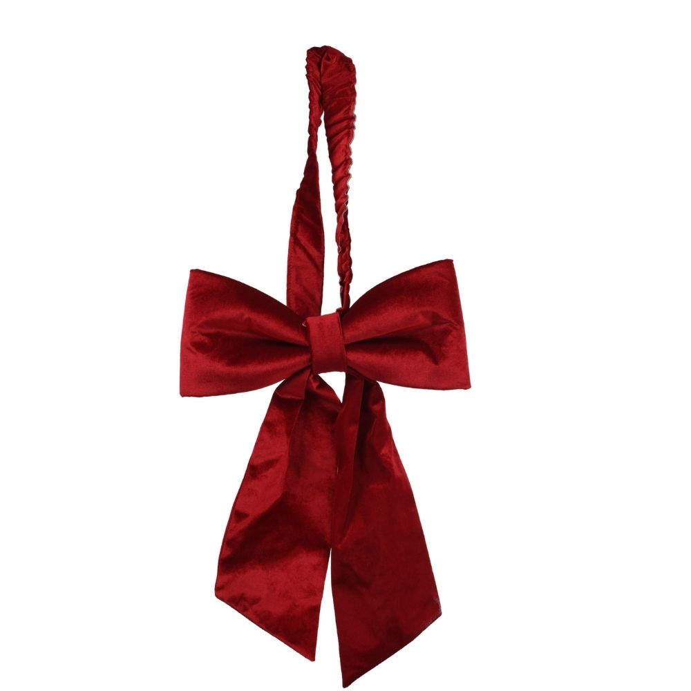 Decoris 37cm Large Chair Bow Decoration - Red