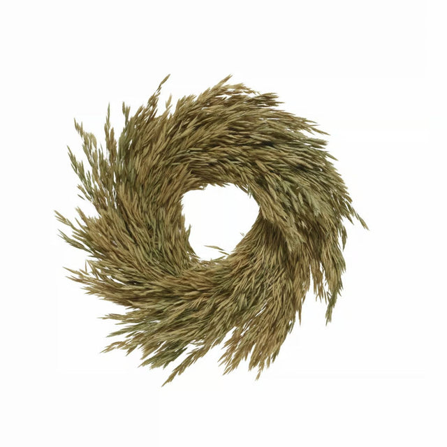 Decoris 40cm Dried Wreath Wheat - Old Railway Line Garden Centre