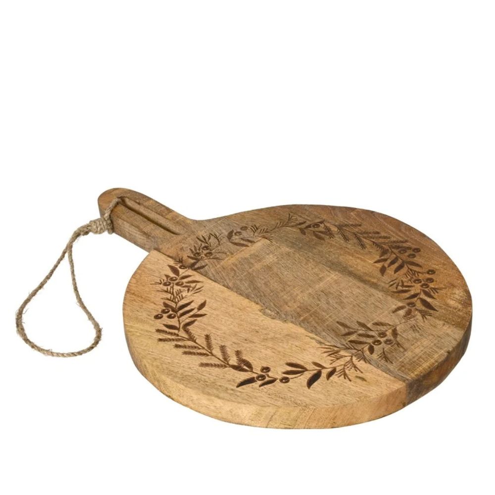 Decoris 40cm Wreath Mangowood Chopping Board