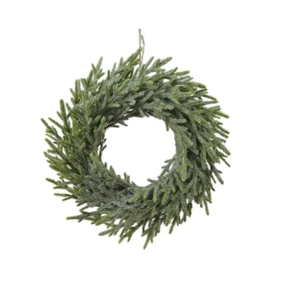 Decoris 42cm Merry Glitter Fir Wreath