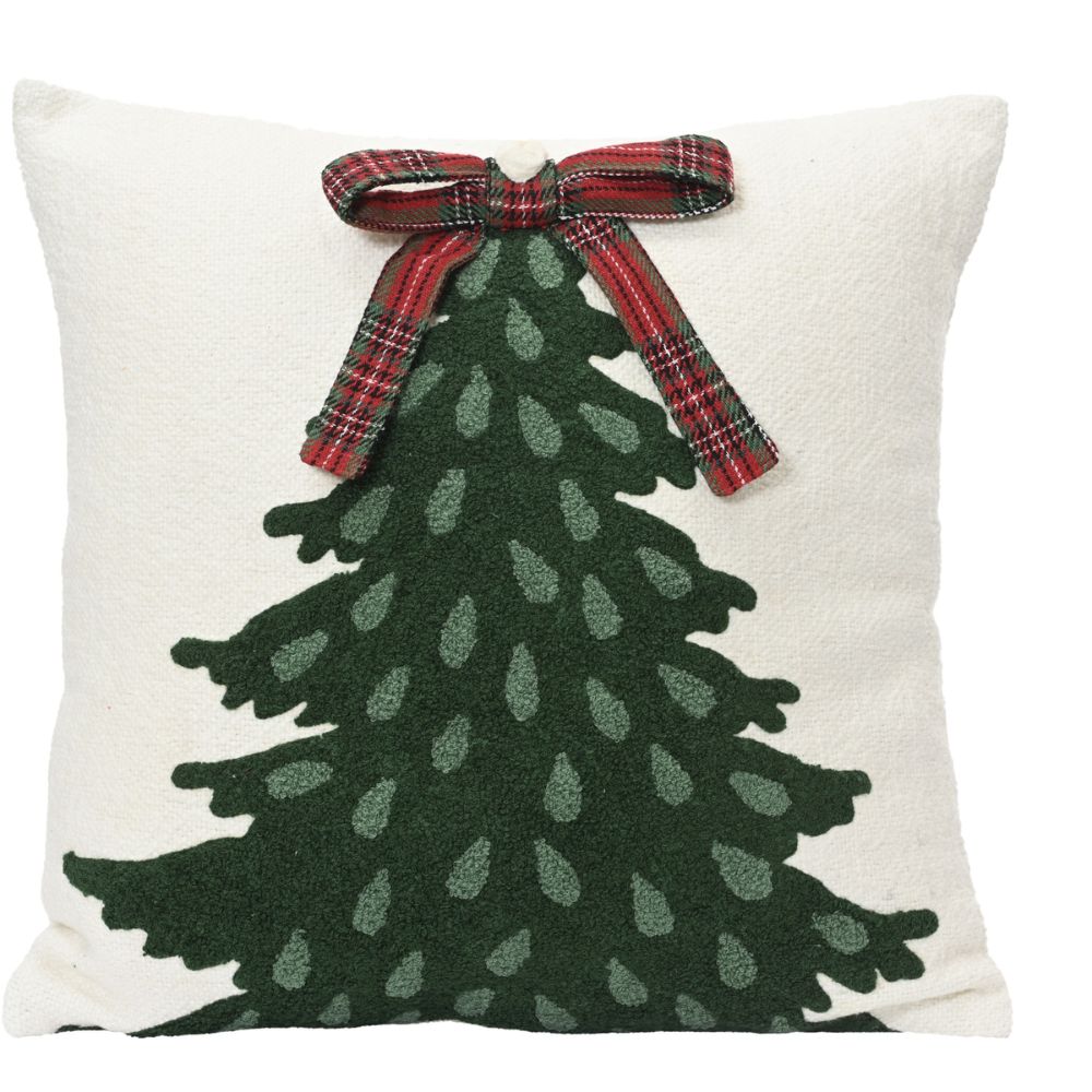 Decoris 45cm Festive Christmas Tree Cushion