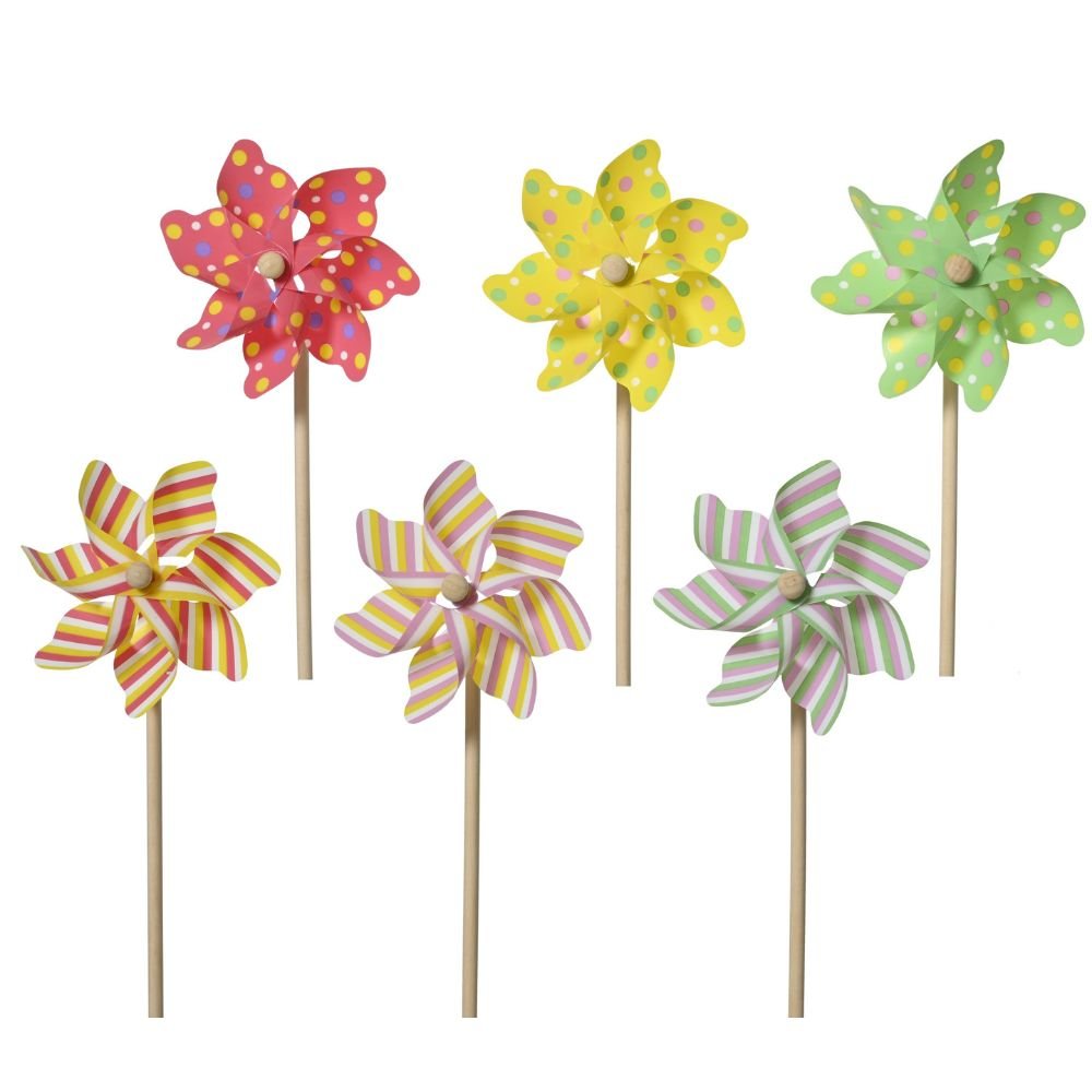 Decoris 48cm Outdoor PVC Windmill (Choice of 6) - Old Railway Line Garden Centre