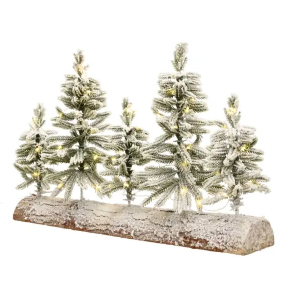 Decoris 50cm Micro LED Snowy Tablepiece