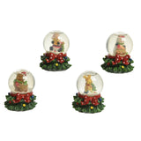 Decoris 6.5cm Christmas Tree Base Snowglobe (Choice of 4) -