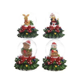 Decoris 6.5cm Christmas Tree Base Snowglobe (Choice of 4) -