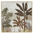 Decoris 60cm Gold Foil Palm Tree Canvas in Natural Frame - Old Railway Line Garden Centre