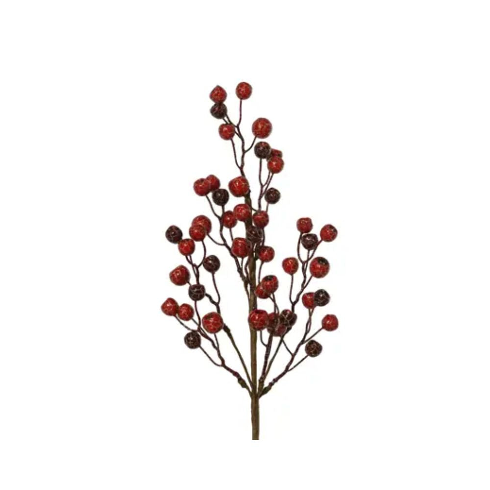 Decoris 60cm Red Berries Artifical Spray