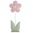 Decoris 79cm Polyester Soft Pink Flower with MDF Base Decoration - Old Railway Line Garden Centre
