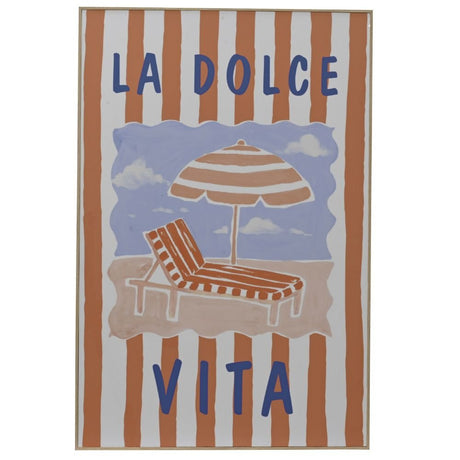 Decoris 90cm Beach Chair Canvas with Enamel Finish - Old Railway Line Garden Centre