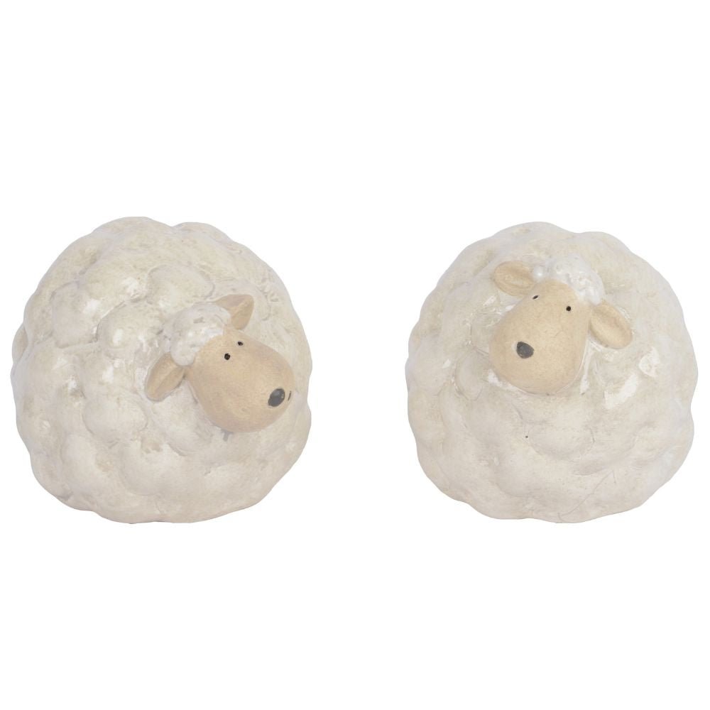 Decoris 9cm Terracotta Sheep (Choice of 2) - Old Railway Line Garden Centre