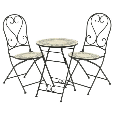 Decoris Athens 2-Seater Mosaic Iron Bistro Set - Old Railway Line Garden Centre