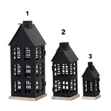 Decoris Medium Black Iron House Lantern