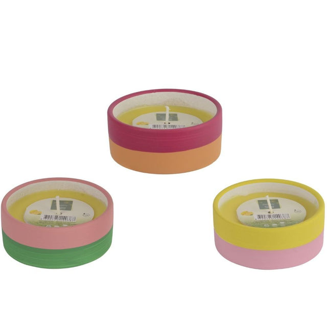 Decoris Cintronella Outdoor Round Wax Candle in Terracotta Pot (Choice of 3) - Old Railway Line Garden Centre