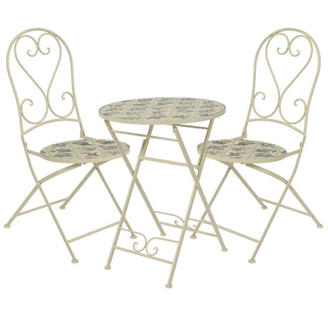 Decoris Coimbra 2-Seater Mosaic Iron Bistro Set