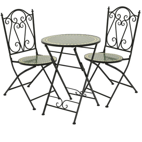 Decoris Dijon 2-Seater Mosaic Iron Bistro Set