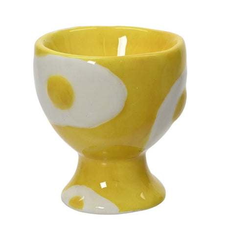 Decoris Egg Dolomite Glazed Egg Cup - Old Railway Line Garden Centre