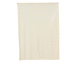 Decoris 170cm Irregular Stripe Throw - White
