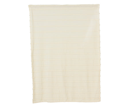 Decoris 170cm Irregular Stripe Throw - White
