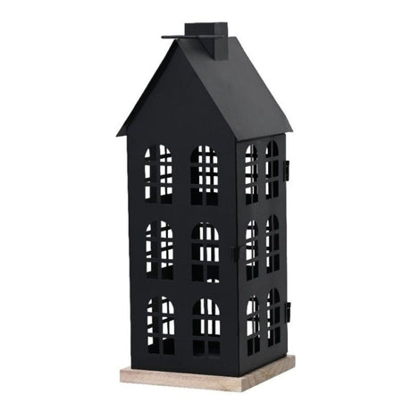 Decoris Large Black Iron House Lantern