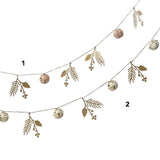 Decoris 120cm Metal Bells Garland - Champagne - (Choice of 2)