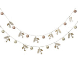 Decoris 120cm Metal Bells Garland - Champagne - (Choice of 2)