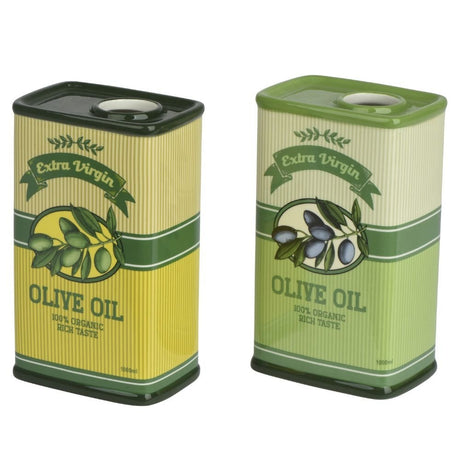 Decoris Olive Oil Dolomite Vase (Choice of 2) - Old Railway Line Garden Centre