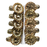 Decoris Pack of 10 Metal Gold Candle Holders on Clips