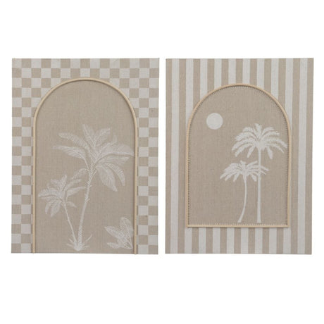 Decoris Palm Tree Canvas Painting (Choice of 2) - Old Railway Line Garden Centre