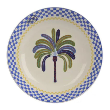 Decoris Porcelain Round Decal Palm Tree Bowl - Old Railway Line Garden Centre