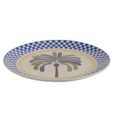 Decoris Porcelain Round Decal Palm Tree Dinner Plate - Old Railway Line Garden Centre