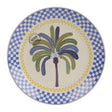 Decoris Round Porcelain Palm Tree Plate - Old Railway Line Garden Centre