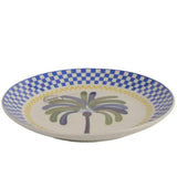 Decoris Round Porcelain Palm Tree Plate - Old Railway Line Garden Centre