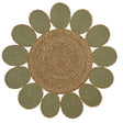 Decoris Sea Grass Flower Rug - Green - Old Railway Line Garden Centre