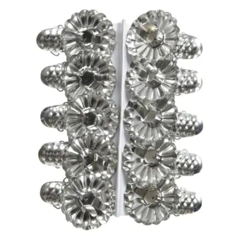 Decoris Silver Christmas Tree Candle Holder Clips