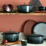 Denby 26cm Halo Cast Iron Round Casserole Pot