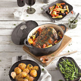 Denby 28cm Halo Cast Iron Oval Casserole Pot