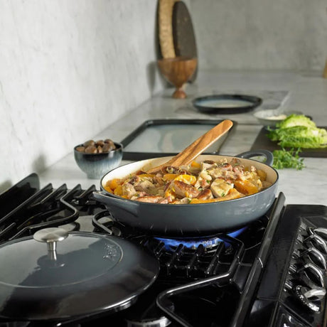 Denby 30cm Halo Cast Iron Shallow Casserole Pot