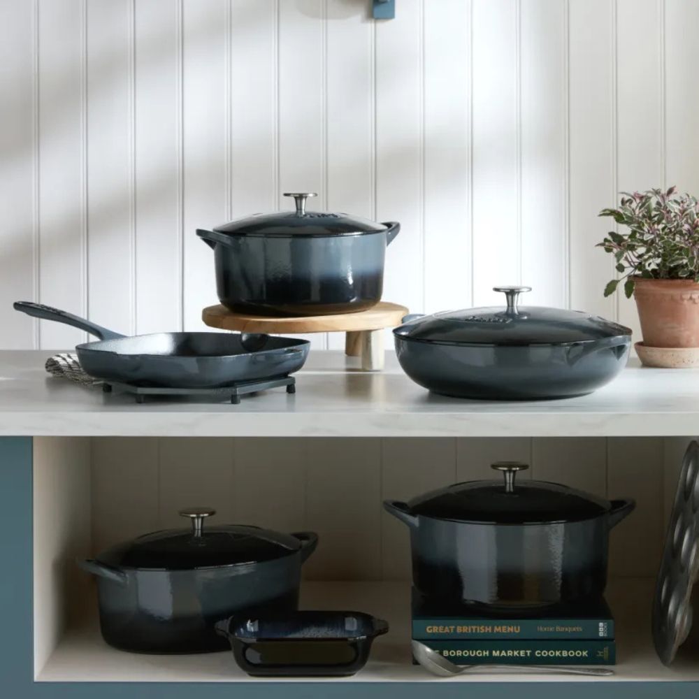 Denby 30cm Halo Cast Iron Shallow Casserole Pot