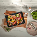 Denby Eclipse Finish Set Of 2 Roasting Trays