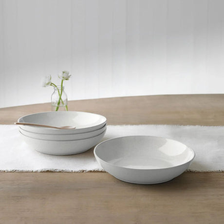 Denby Stoneware Pasta Bowls - Cotton White
