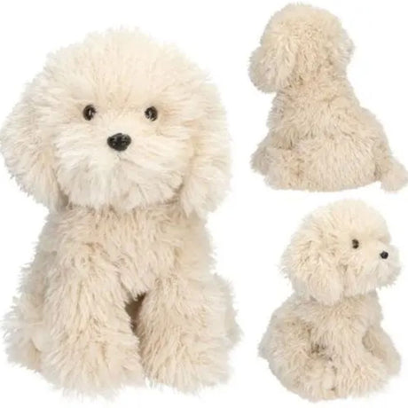 Depesche 30cm Beige Toy Poodle Plush - Old Railway Line Garden Centre