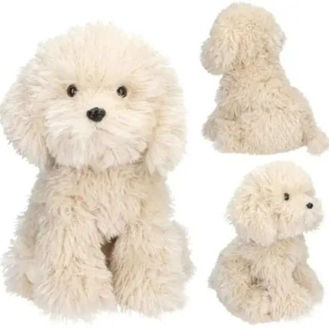Depesche 30cm Beige Toy Poodle Plush - Old Railway Line Garden Centre
