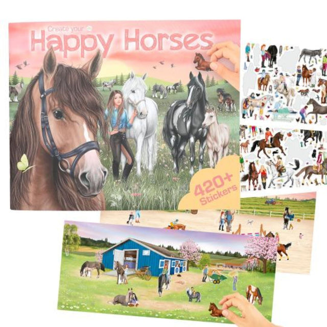 Depesche Create Your Happy Horses Colouring Book - Old Railway Line Garden Centre