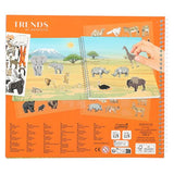 Depesche Create Your Wild Life With Flock Sticker Book