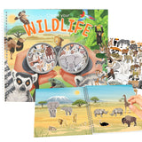 Depesche Create Your Wild Life With Flock Sticker Book