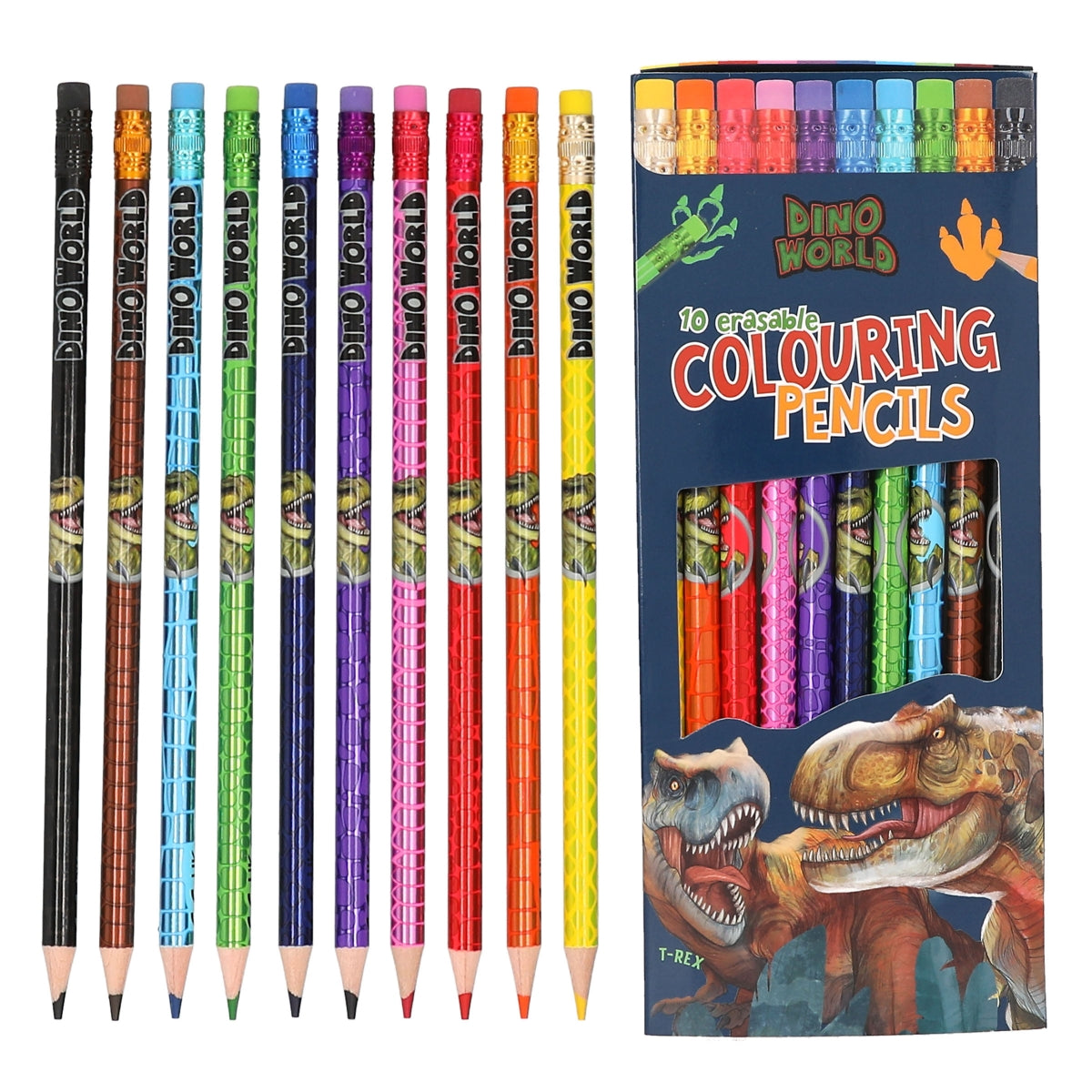 Depesche Dino World Erasable Colouring Pencils Set