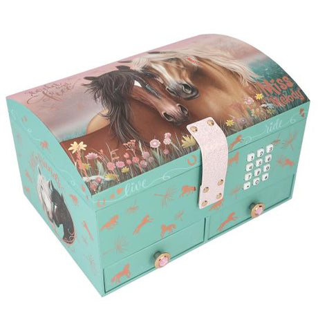 Depesche Miss Melody Code & Sound Horse Big Jewellery Box - Green